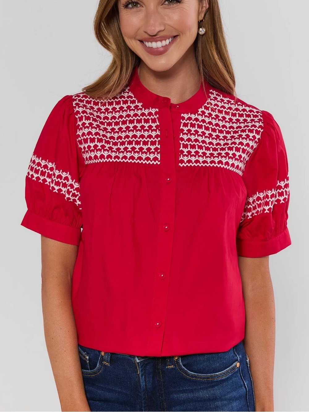 NWT Avara Red Trudy Top - Picture 2 of 7
